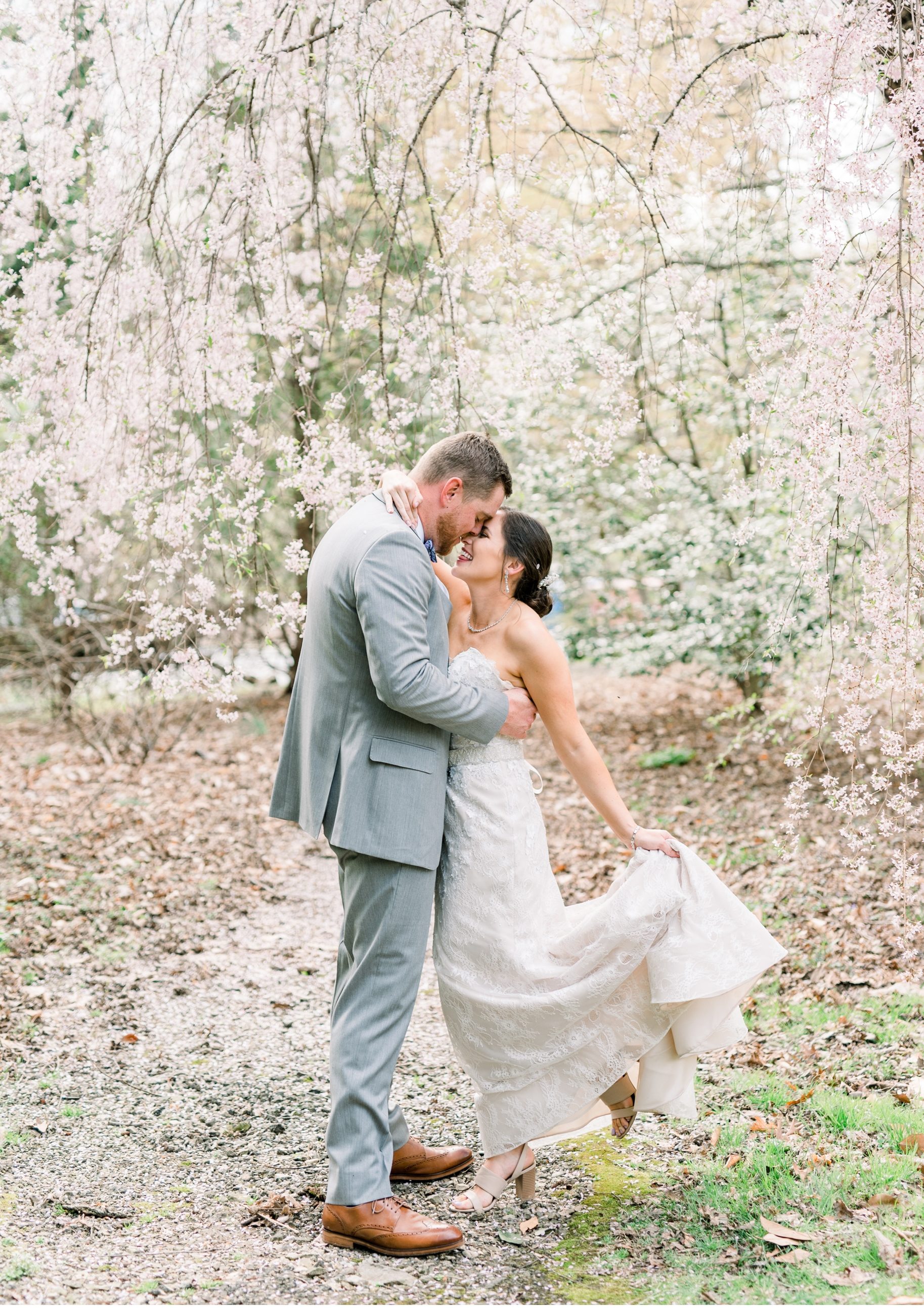 Bride and Groom at The Carriage House at Rockwood Park in Wilmington, Delaware
