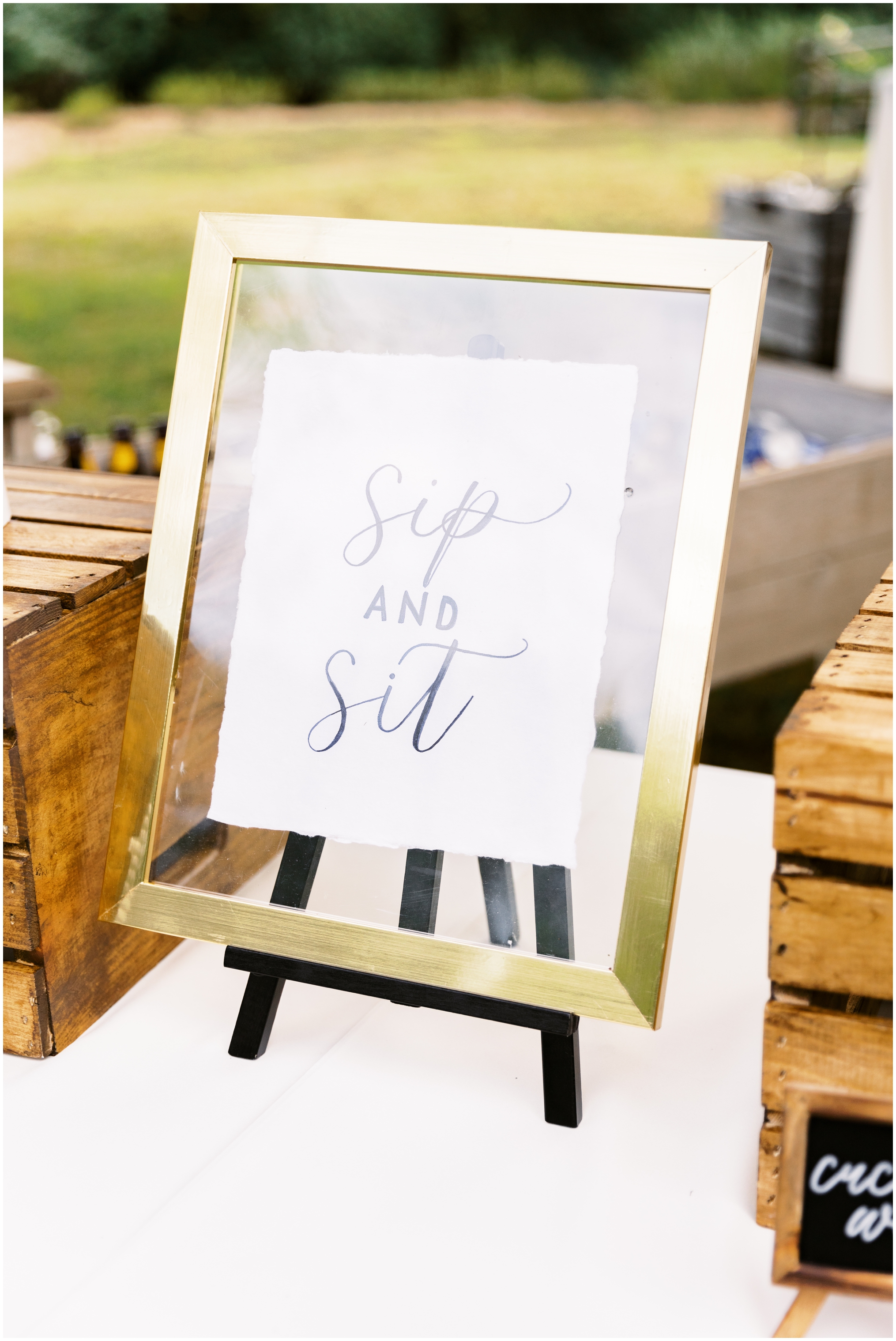 Sip and Sit Sign