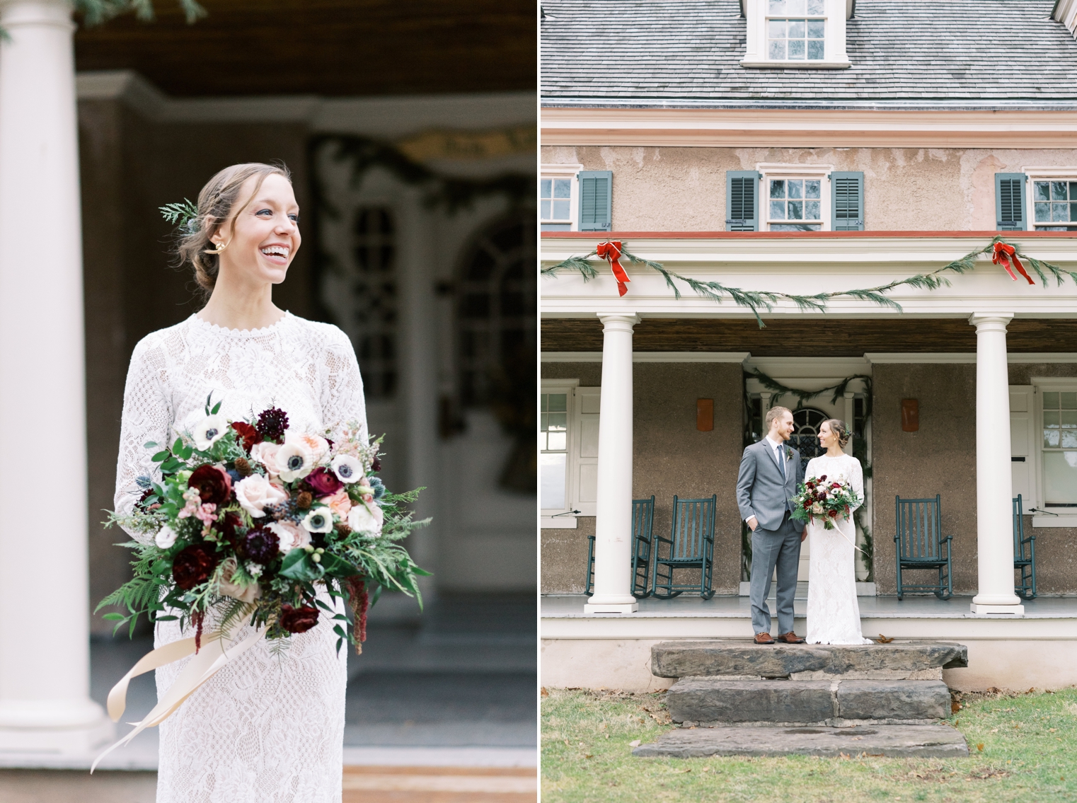 Wedding Portraits at Pennypacker Mills in Montgomery County, PA